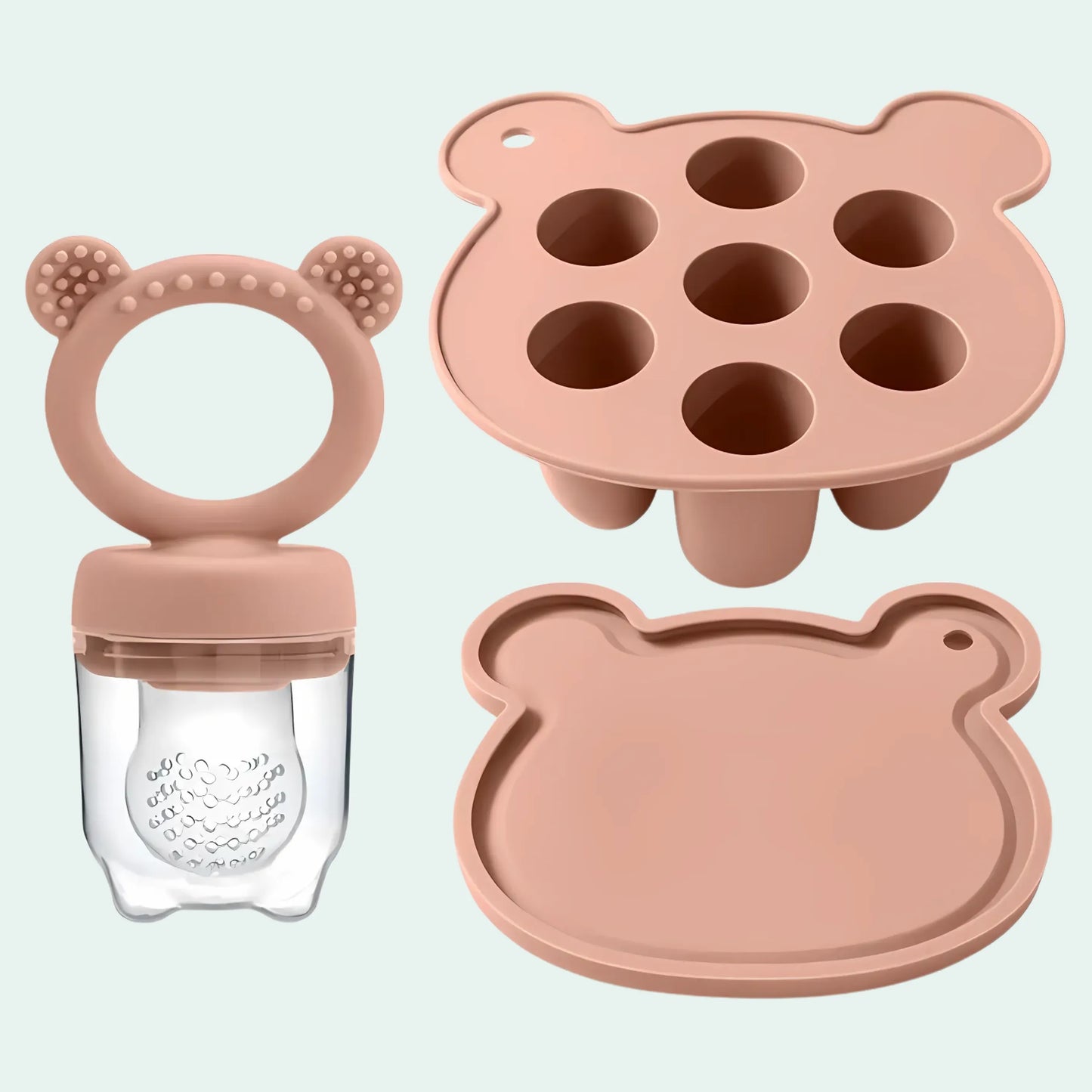 Kit Forma Para Sorvete e Chupeta Mordedora Askrim - MAMATELA