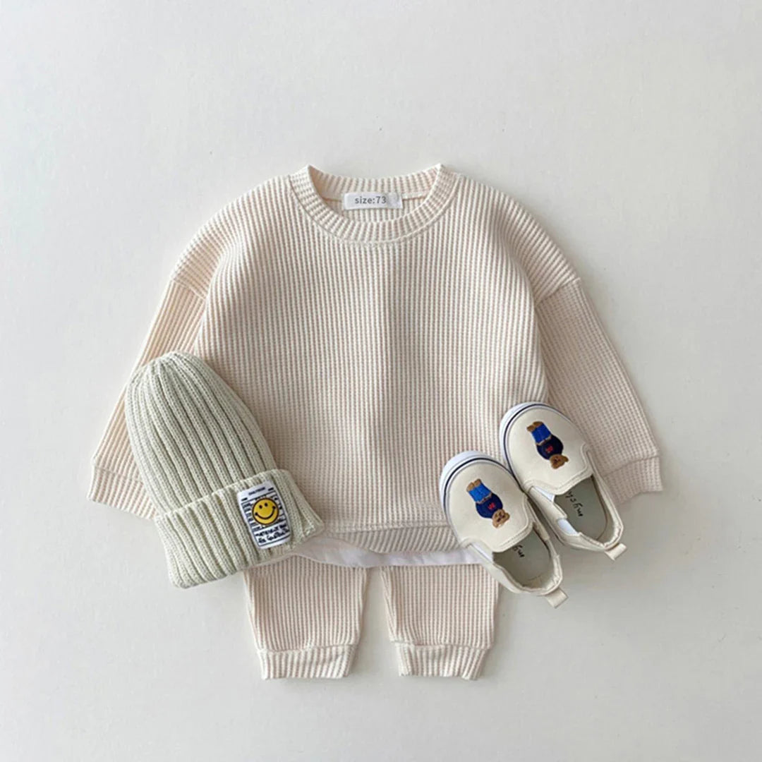 Conjunto de Moletom BebĂȘ Waffle - MAMATELA