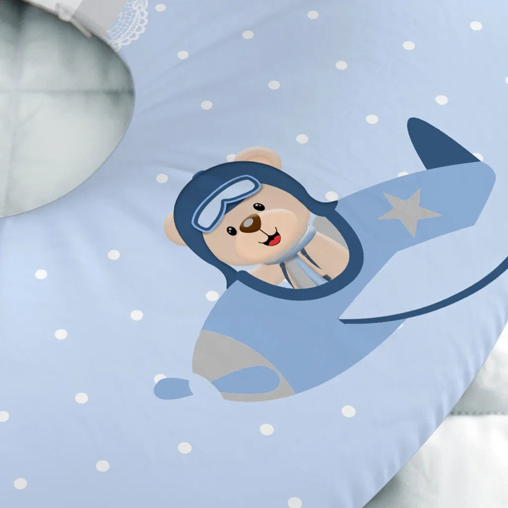 Almofada de Amamentação Ursinho Aviãozinho MAMATELA - MAMATELA