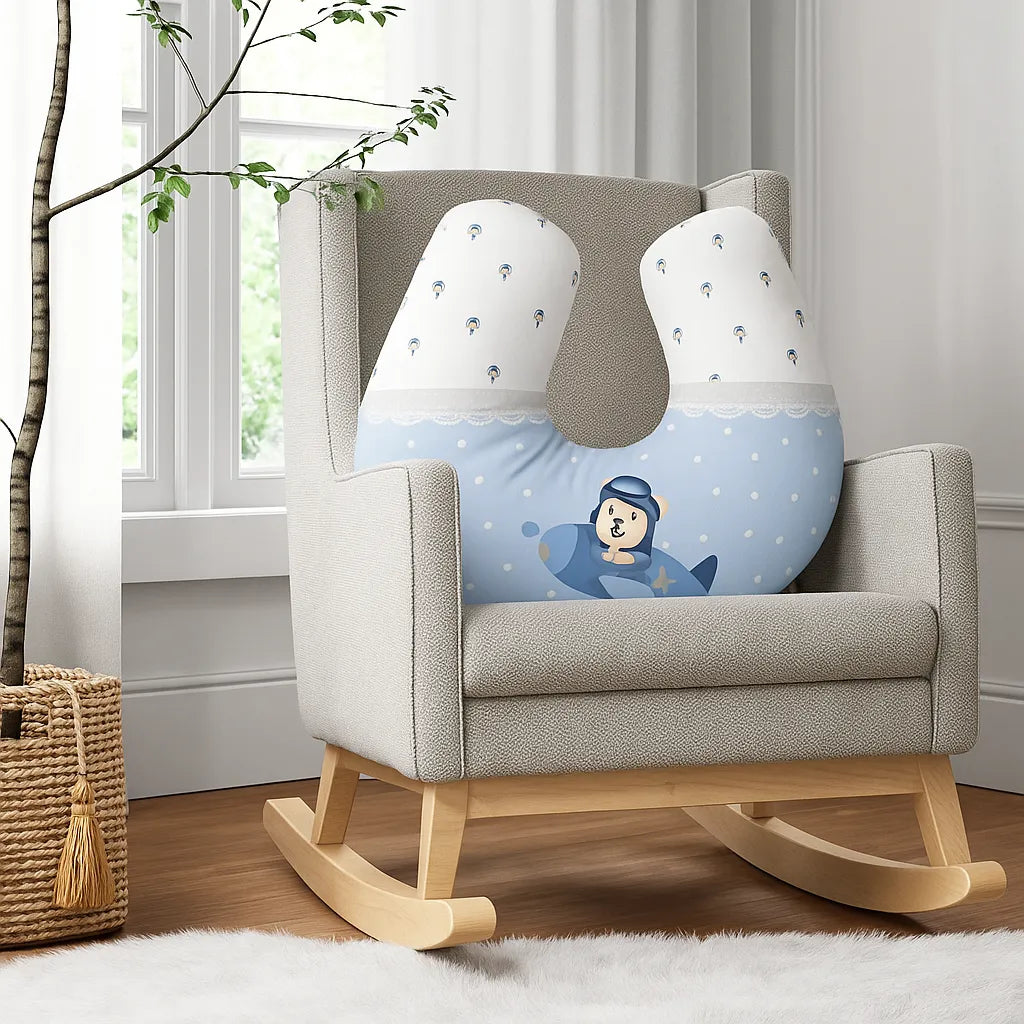 Almofada de Amamentação Ursinho Aviãozinho MAMATELA - MAMATELA