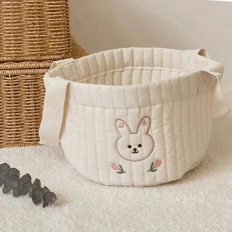 Bolsa Adorável de Algodão com Bordado - MAMATELA