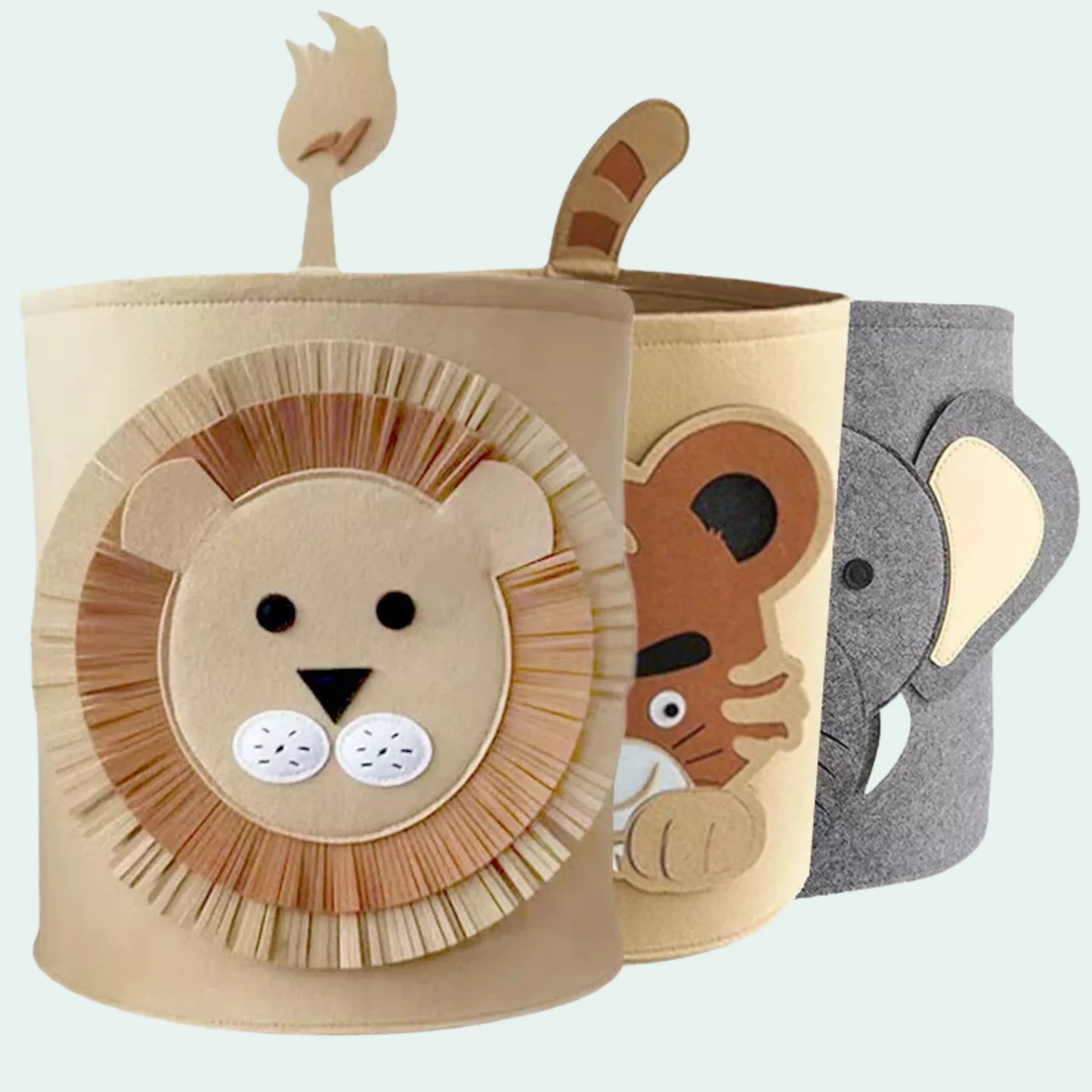 Cesto Organizador Infantil Animais Para Brinquedos e Roupas - MAMATELA