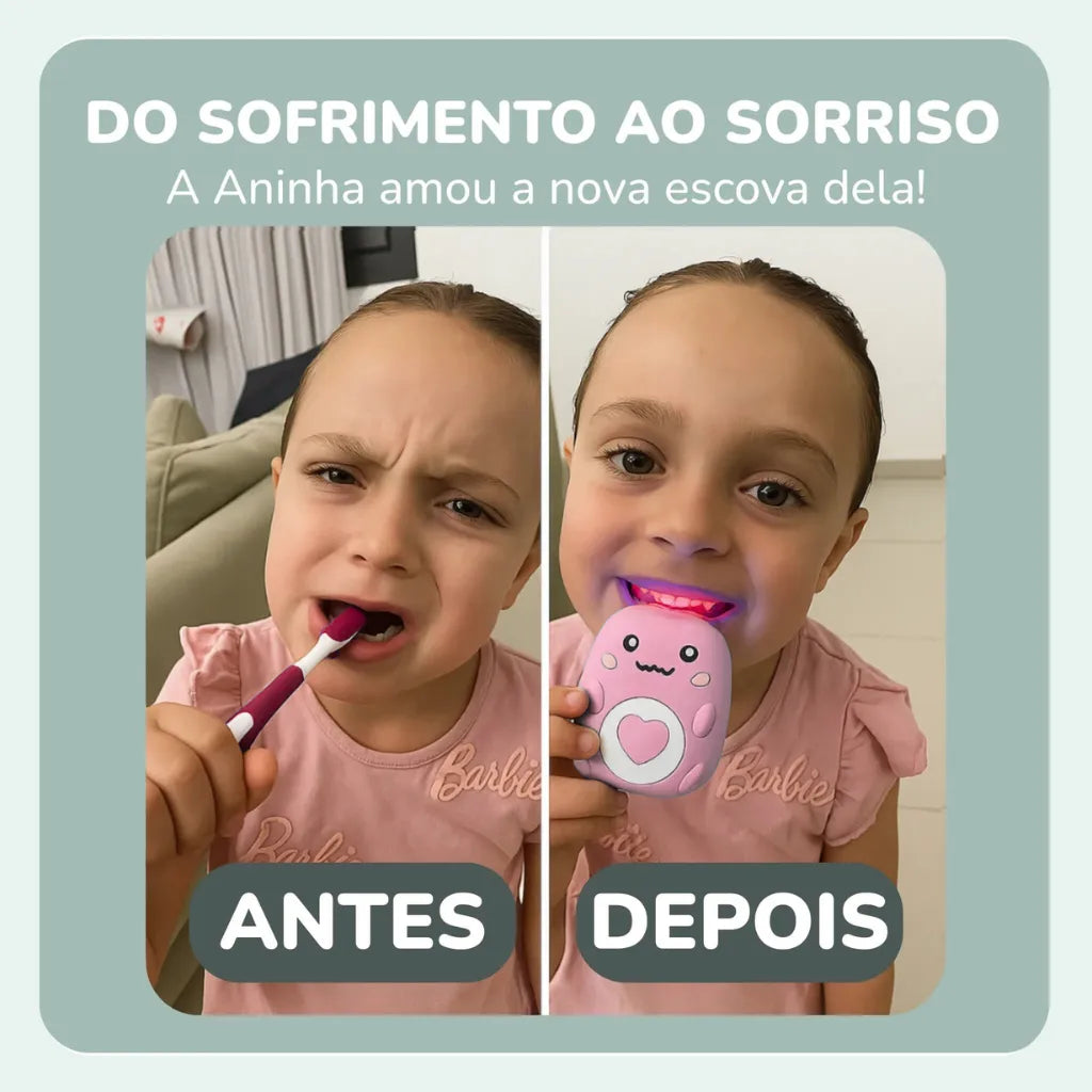 escova eletrica de dente infantil