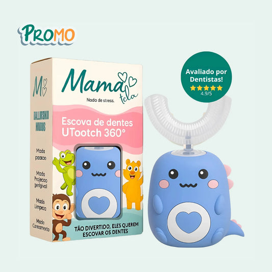 Escova infantil elétrica – escova de dente elétrica infantil recarregável