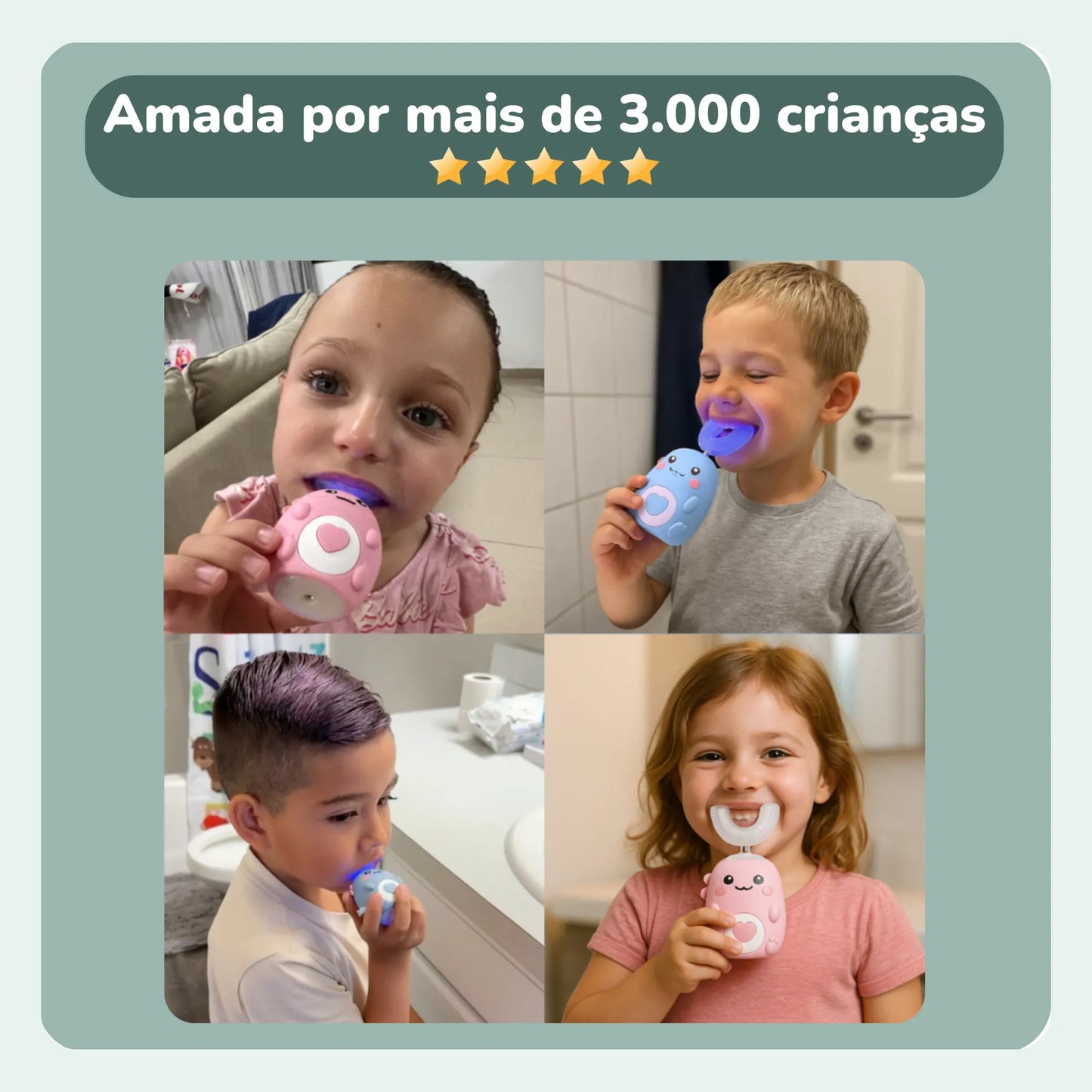 Escova de dentes Infantil UTootch 360° Mamatela™ - MAMATELA