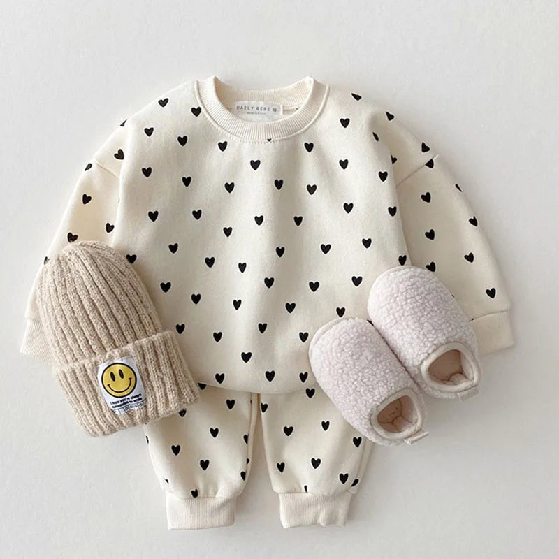 Conjunto de Moletom Bebê MyHeart - MAMATELA