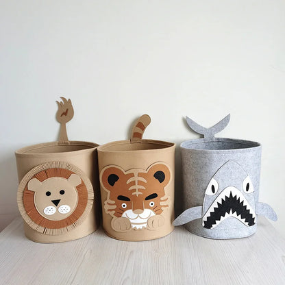 Cesto Organizador Infantil Animais Para Brinquedos e Roupas - MAMATELA