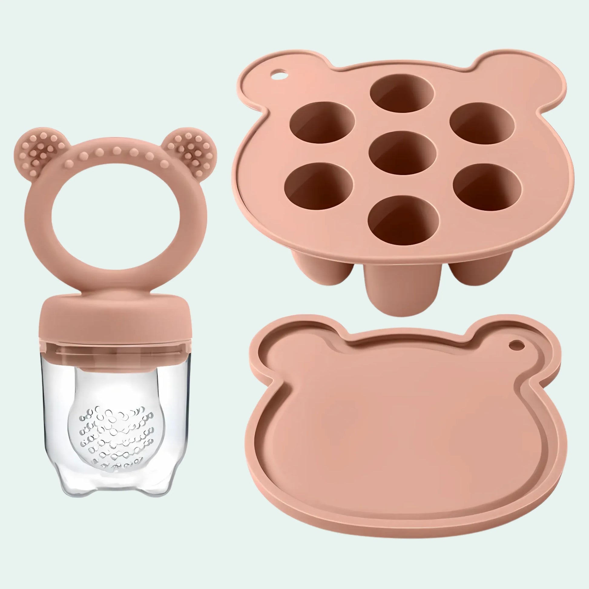 Kit Forma Para Sorvete e Chupeta Mordedora Askrim - MAMATELA
