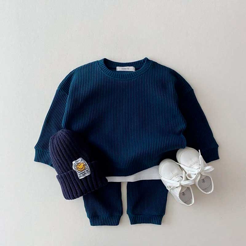 Conjunto de Moletom Bebê Waffle - MAMATELA