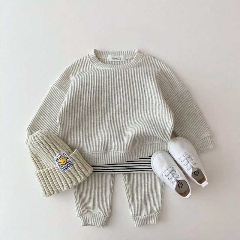 Conjunto de Moletom Bebê Waffle - MAMATELA