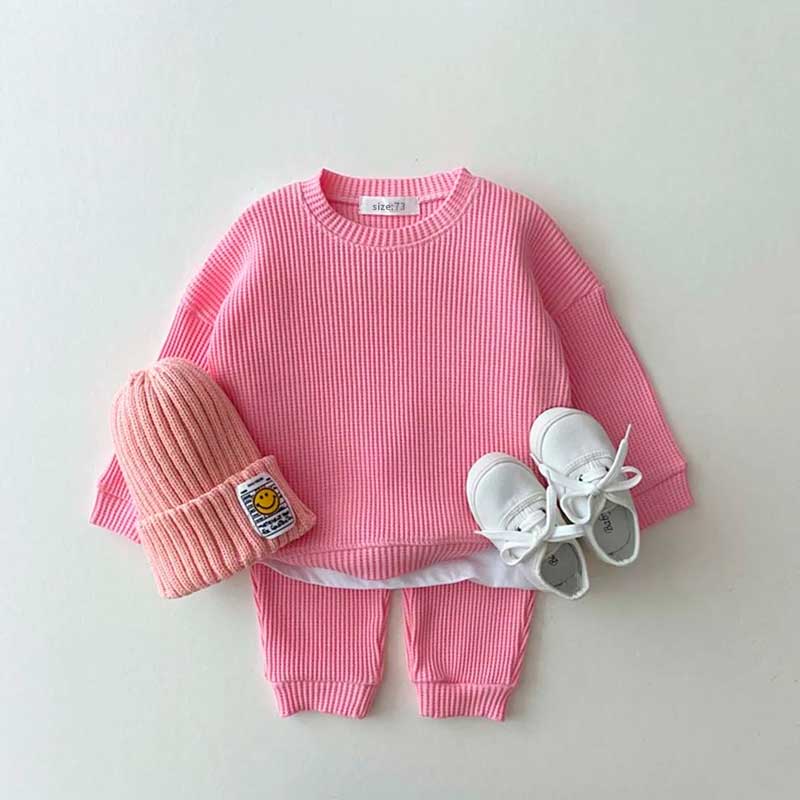 Conjunto de Moletom Bebê Waffle - MAMATELA