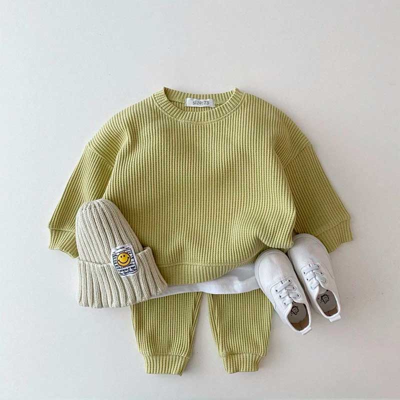 Conjunto de Moletom Bebê Waffle - MAMATELA