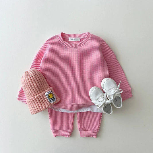 Conjunto de Moletom Bebê Waffle - MAMATELA