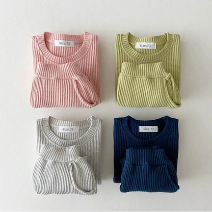 Conjunto de Moletom Bebê Waffle - MAMATELA
