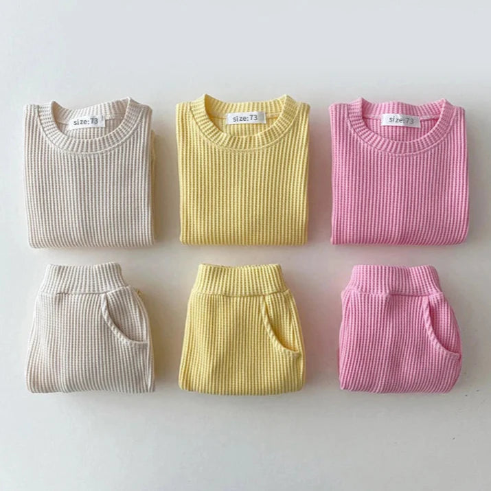 Conjunto de Moletom Bebê Waffle - MAMATELA