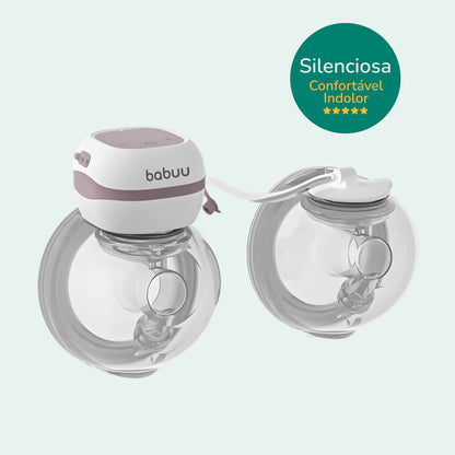 Bomba tira leite elétrica Babuu Confort silenciosa, confortável e indolor com selo de qualidade – Mamatela