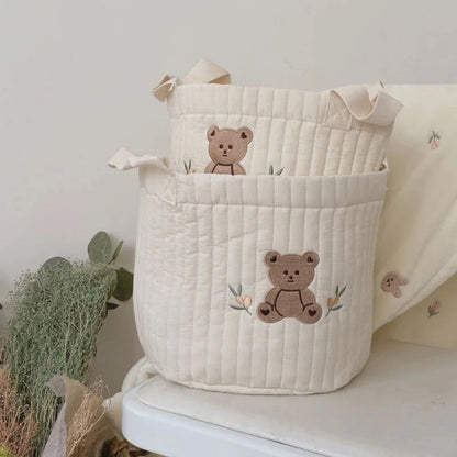 Bolsa Adorável de Algodão com Bordado - MAMATELA