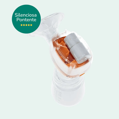 Estrutura interna da bomba elétrica Maxi Baby destacando o motor silencioso e potente.