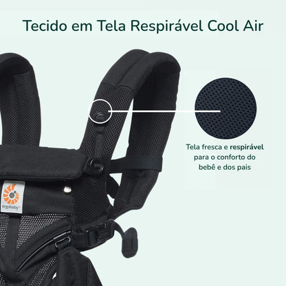 Detalhes do canguru Ergobaby ergonômico para bebê com tecido respirável Cool Air