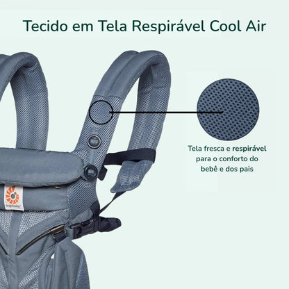 Detalhes do canguru Ergobaby ergonômico para bebê com tecido respirável Cool Air