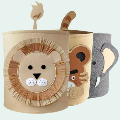 Cesto Organizador Infantil Animais Para Brinquedos e Roupas - MAMATELA