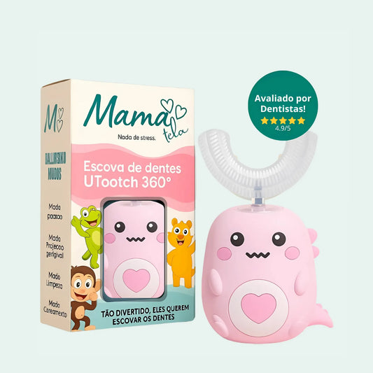 Escova infantil elétrica UTootch 360° com LED ultrassônico – melhor escova de dente elétrica para crianças
