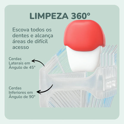 escova elétrica infantil recarregável