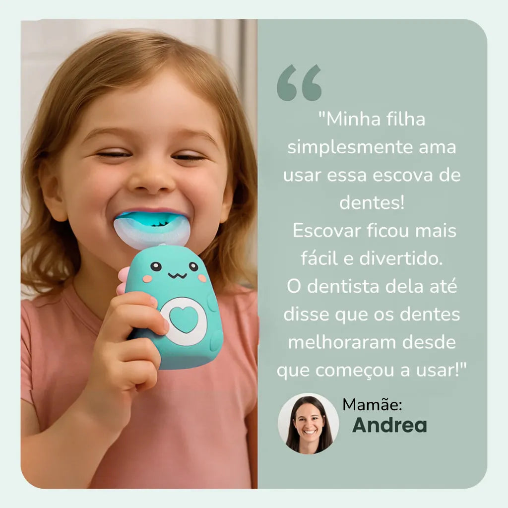 Escova Infantil Elétrica – Utootch 360° Verde