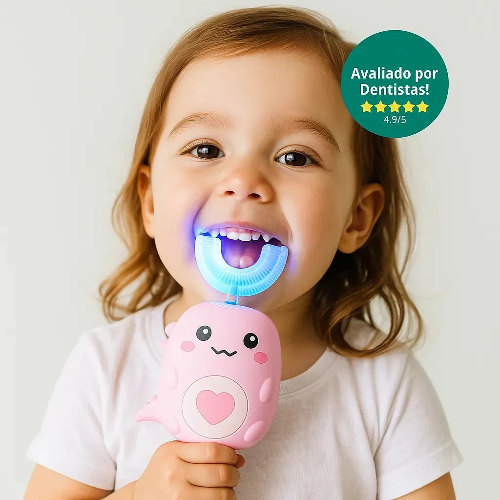 Escova Infantil Elétrica –  Utootch 360° Rosa