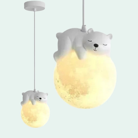Luminária Encantada de Parede em Forma de Lua - MAMATELA