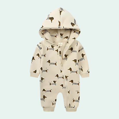 Macacão Moletom Infantil Estampado Peluciado - MAMATELA