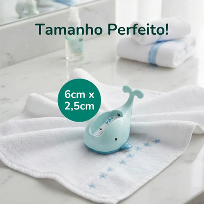 termômetro de banheira para bebê com tamanho ideal para uso diário