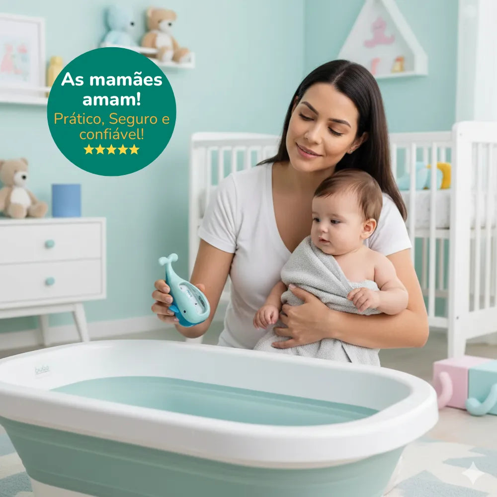termômetro digital bebê para monitorar a temperatura da banheira